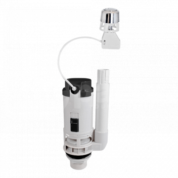 PL0650 350mm Cable Push Button Dual Flush Valve (Top/Front/Side), PRO550UK <!DOCTYPE html>
<html>
<head>
<title>PRO550UK Dual Flush Valve Product Description</title>
</head>
<body>

<h1>PRO550UK 350mm Cable Dual Flush Valve</h1>

<!-- Product Description -->
<p>The PRO550UK is a versatile dual flush valve designed for top, front, or side mounted flushing systems. Ideal for water-saving conversions in a variety of toilet setups, this flush valve offers an efficient two-part flushing solution suitable for both commercial and residential applications.</p>

<!-- Product Features -->
<ul>
<li><strong>Flush Type:</strong> Dual flush, for both partial and full flush options, saving water.</li>
<li><strong>Cable Length:</strong> 350mm flexible cable for easy installation in tight spaces.</li>
<li><strong>Button Compatibility:</strong> Compatible with push buttons for top, front, or side operation.</li>
<li><strong>Adjustable Overflow:</strong> Height adjustable overflow tube to fit different tank sizes.</li>
<li><strong>Easy Maintenance:</strong> Quick-release button and flush valve for simple maintenance and cleaning.</li>
<li><strong>Durability:</strong> Constructed with high-quality materials for long-lasting performance.</li>
<li><strong>Efficiency:</strong> Designed to optimize water usage and reduce waste.</li>
</ul>

</body>
</html> 