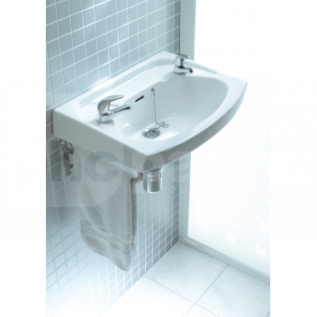 BSL1003 Lecico Atlas 22x16 Basin, 2 Tap Holes, 590mm x 420mm x 216mm <!DOCTYPE html>
<html lang=\"en\">
<head>
<meta charset=\"UTF-8\">
<meta http-equiv=\"X-UA-Compatible\" content=\"IE=edge\">
<meta name=\"viewport\" content=\"width=device-width, initial-scale=1.0\">
<title>Lecico Atlas Basin Product Description</title>
</head>
<body>
<h1>Lecico Atlas 22x16 Basin</h1>
<p>Discover the perfect balance of design and functionality with the Lecico Atlas Basin, tailored for contemporary bathrooms. This basin\'s clean lines and robust construction offer both aesthetic appeal and lasting durability.</p>
<ul>
<li>Model: Atlas 22x16 Basin with 2 Tap Holes</li>
<li>Dimensions: 590mm (Width) x 420mm (Depth) x 216mm (Height)</li>
<li>Material: Premium quality vitreous china for exceptional durability</li>
<li>Finish: Glossy white finish for a clean and modern look</li>
<li>Installation: Easy-to-install design, suitable for various bathroom styles</li>
<li>Tap Holes: Pre-drilled with 2 tap holes for fitting separate hot and cold taps</li>
<li>Overflow: Integrated overflow to prevent water spillage</li>
<li>Warranty: Comes with a manufacturer\'s warranty for peace of mind</li>
<li>Maintenance: Simple to clean and maintain with non-abrasive cleaning agents</li>
</ul>
</body>
</html> Lecico Atlas Basin, 22x16 inch sink, 2 tap hole design, 590x420x216mm basin, lavatory sink specifications